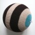 Blowing, ballon en tricot - Rayé Café