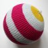 Blowing, ballon en tricot - Rayé Rosa