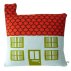Coussin Maison, bleu ciel