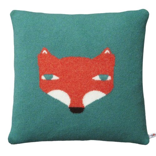 Coussin Renard, jade
