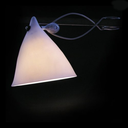 Lampe Cornette à pincer - Porcelaine blanche mate