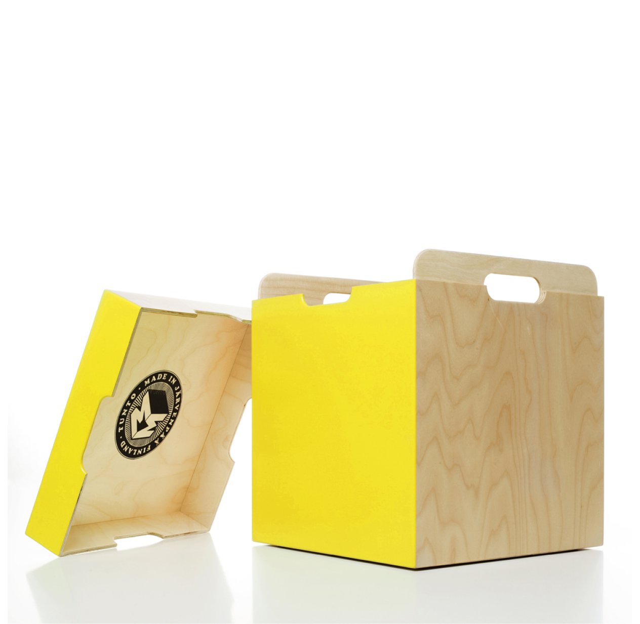 Coffre de rangement et tabouret M3 Box - Jaune