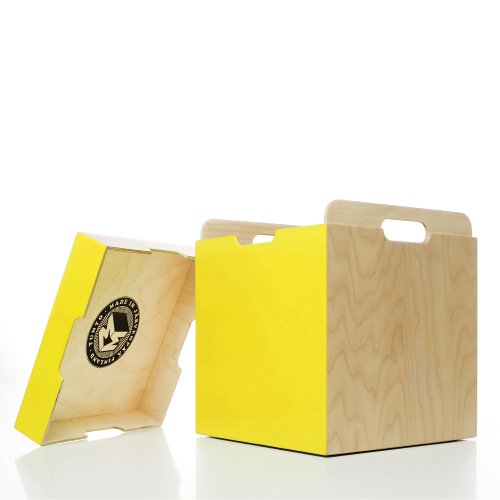 Coffre de rangement et tabouret M3 Box - Jaune