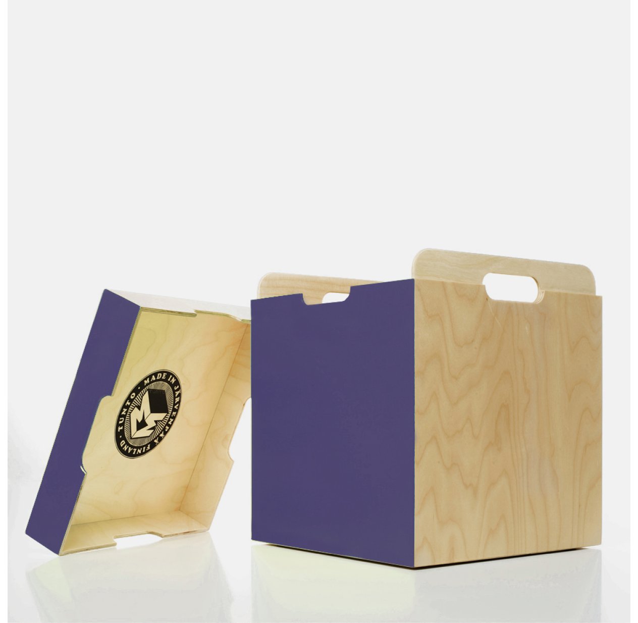 Coffre de rangement et tabouret M3 Box - Violet