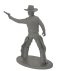 Statuette Cowboy - Gris clair