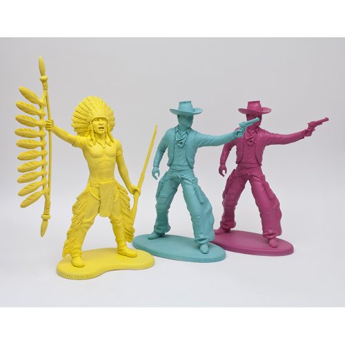 Statuette Indien - Jaune