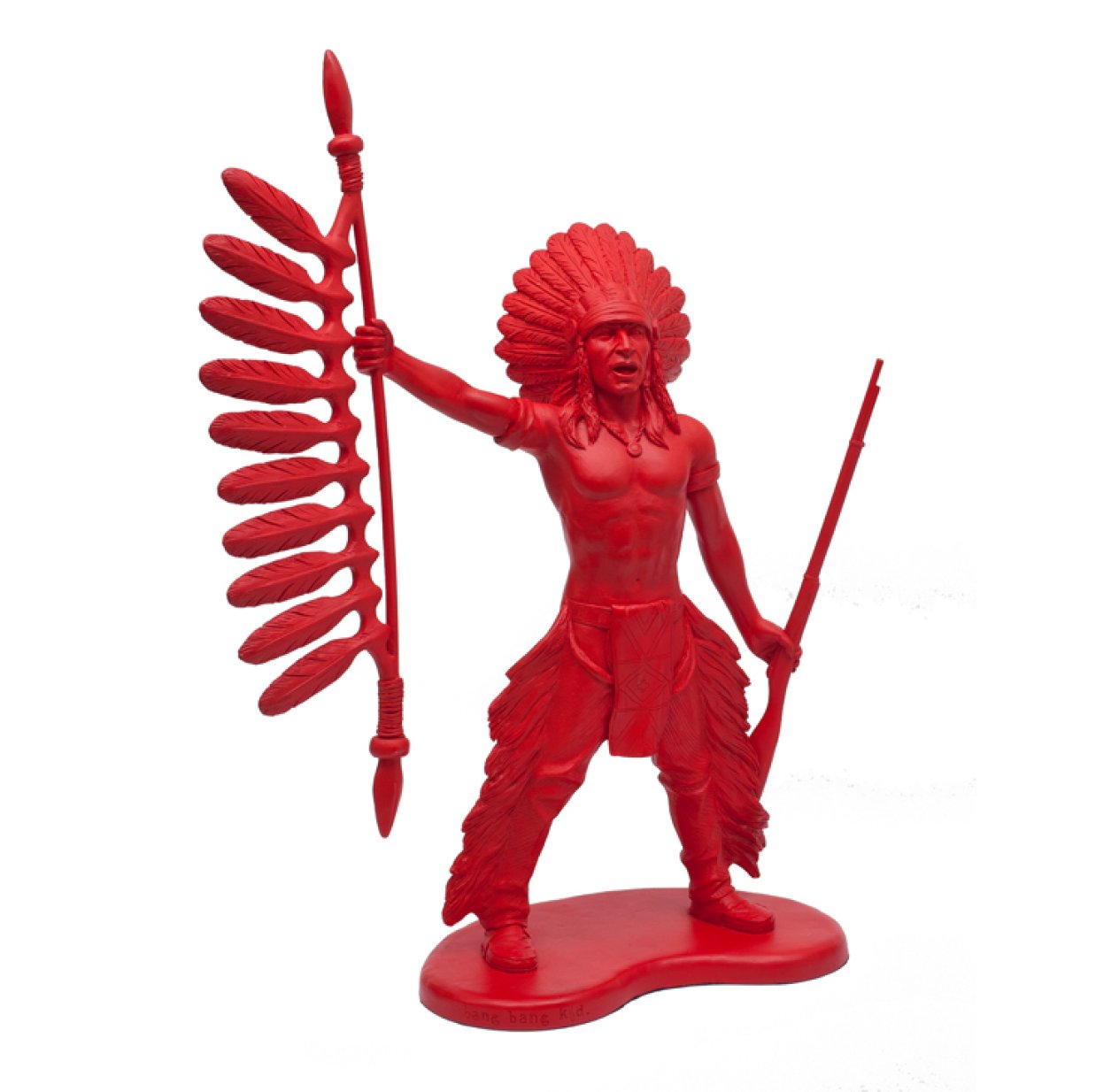 Statuette Indien - Rouge
