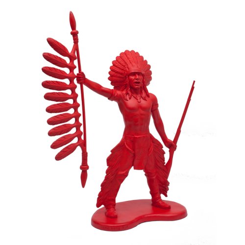 Statuette Indien - Rouge
