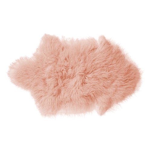 Peau d'agneau de Mongolie - Rose poudré