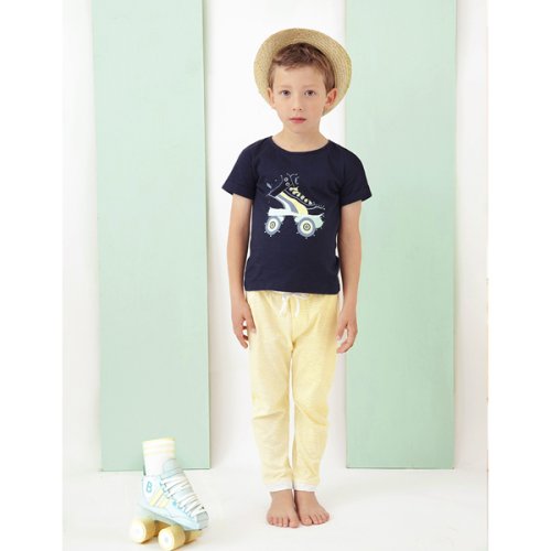 T-shirt Dessine-moi un Roller - Marine