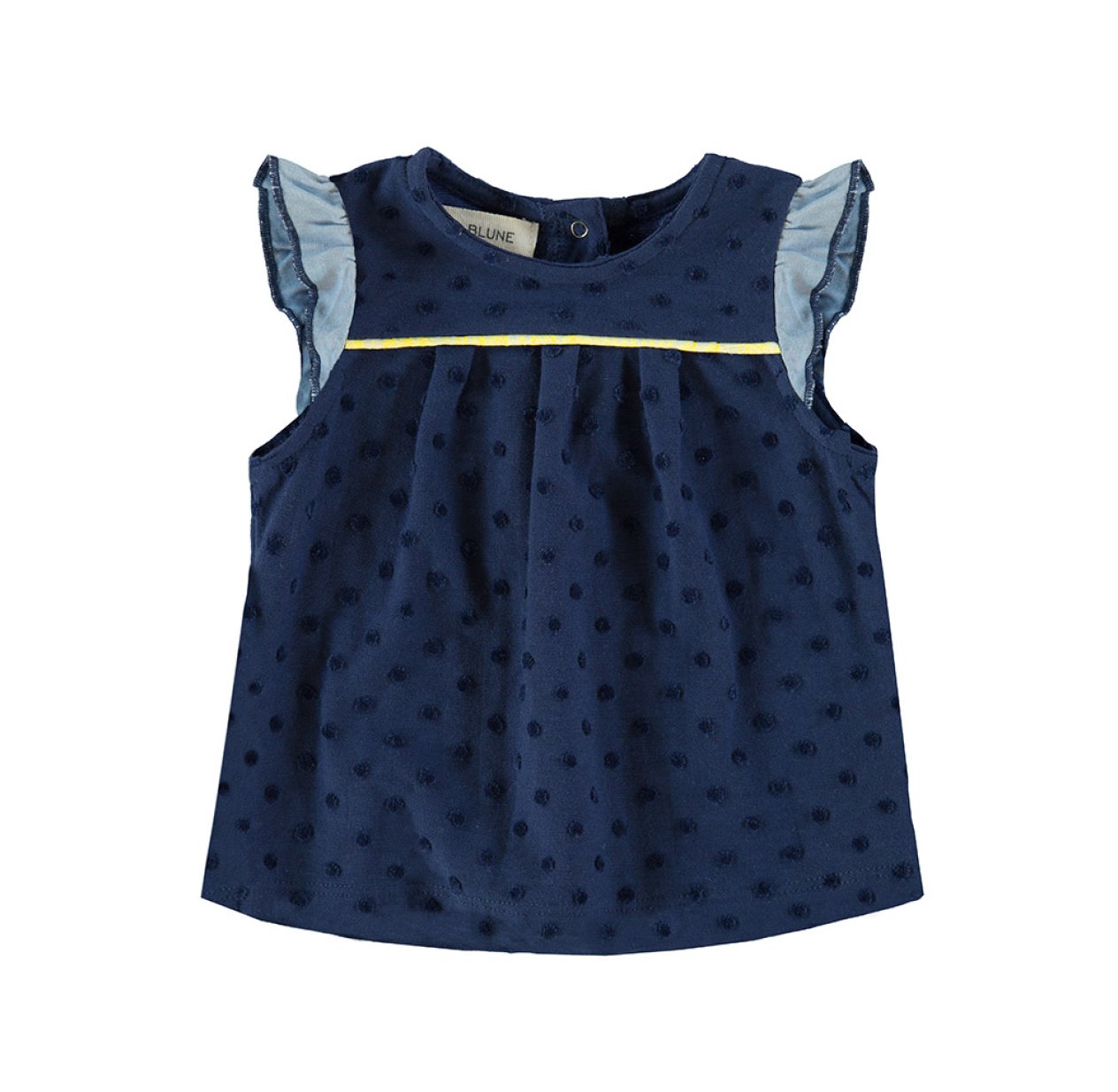 Blouse manches volantes - Marine