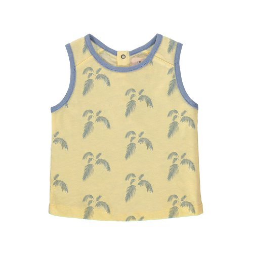 Débardeur Imprimé Palmier Tropicool - Jaune