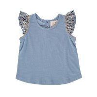 Débardeur Belle plante - Bleu gris