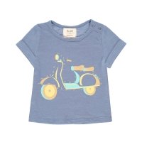 T-shirt Imprimé Vespa - Bleu gris