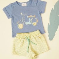 T-shirt Imprimé Vespa - Bleu gris