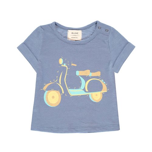 T-shirt Imprimé Vespa - Bleu gris