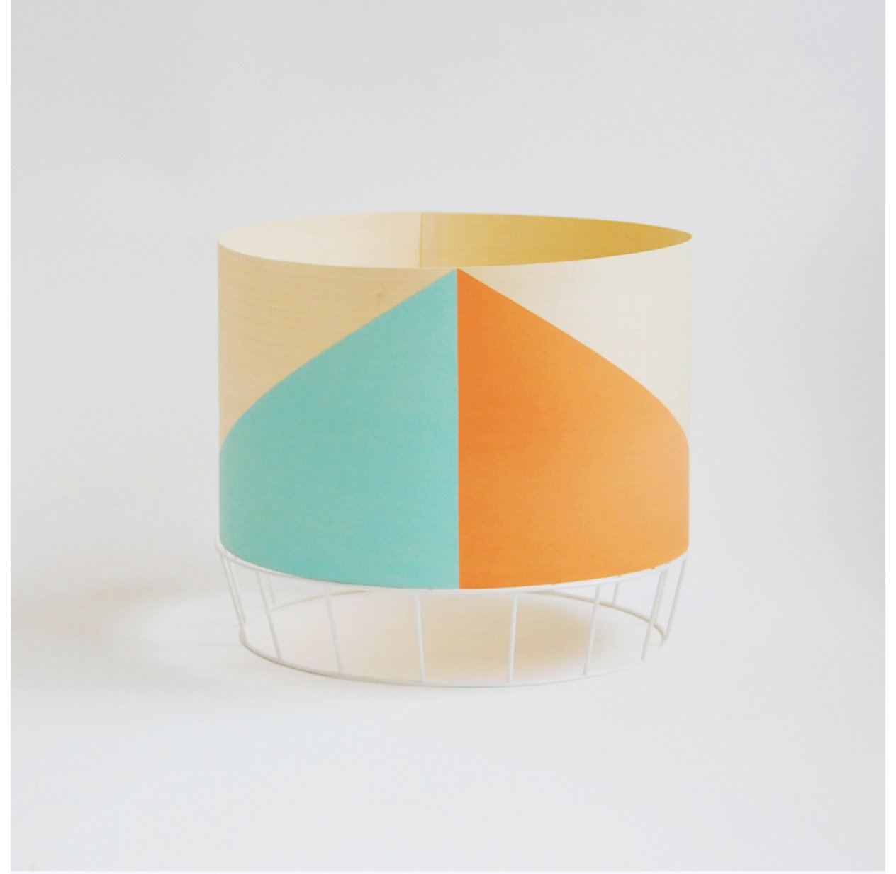 Grande lampe Dowood - bleu/orange