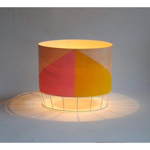 Grande lampe Dowood - rose/jaune
