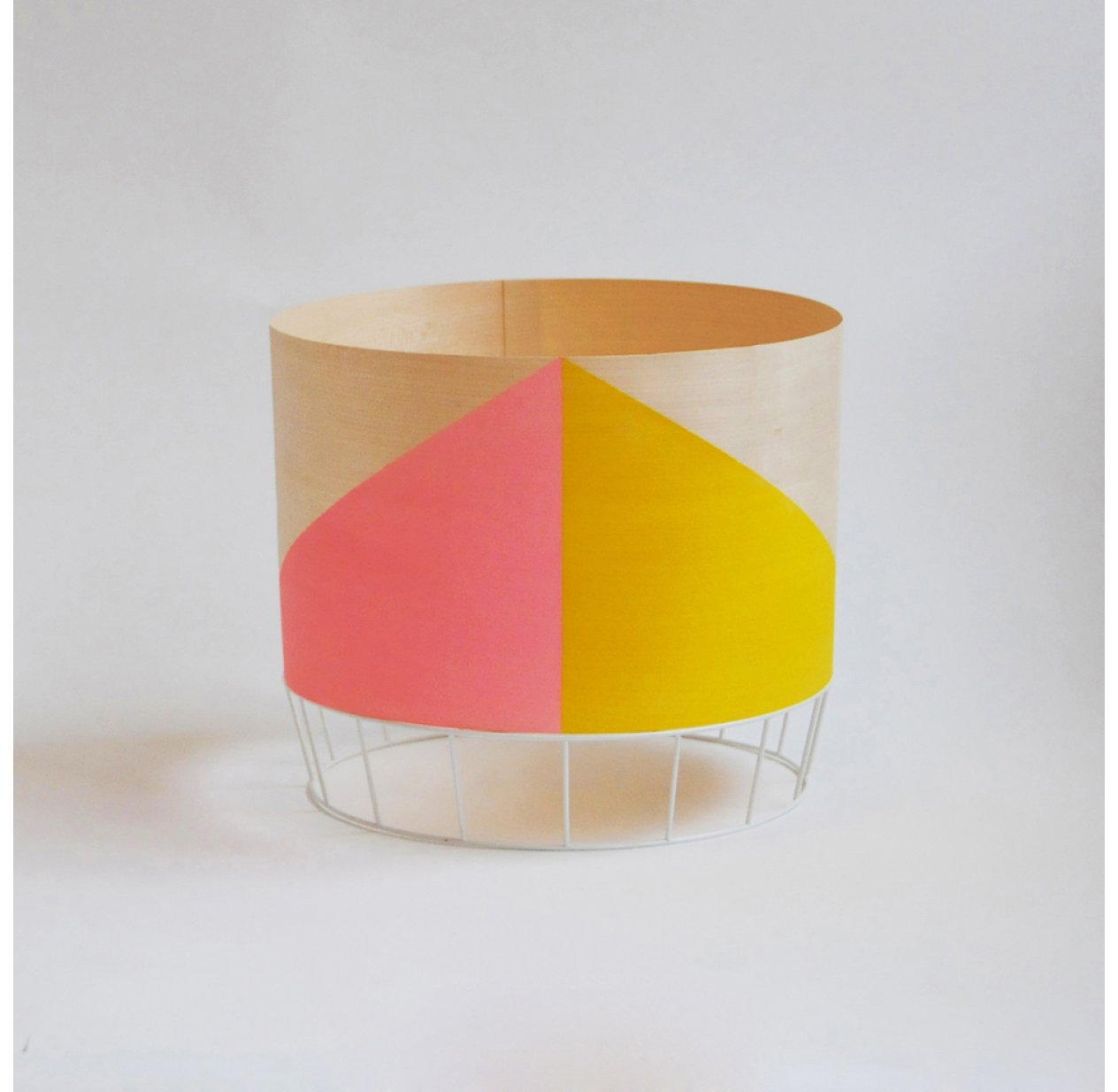 Grande lampe Dowood - rose/jaune