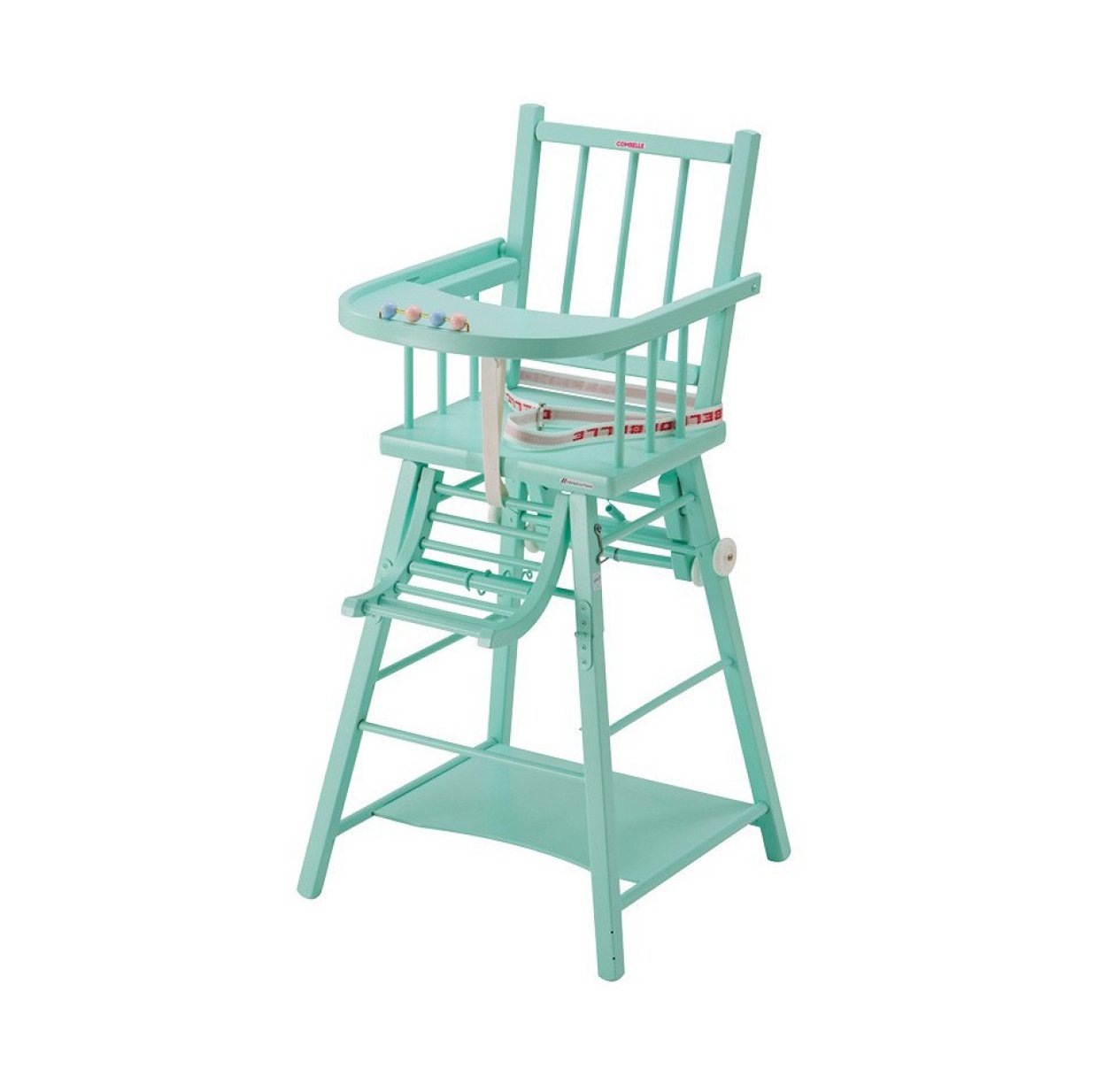 Chaise haute transformable Marcel - Laqué mint