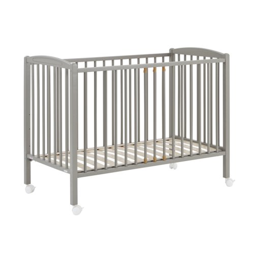 Lit bébé laqué Gris clair