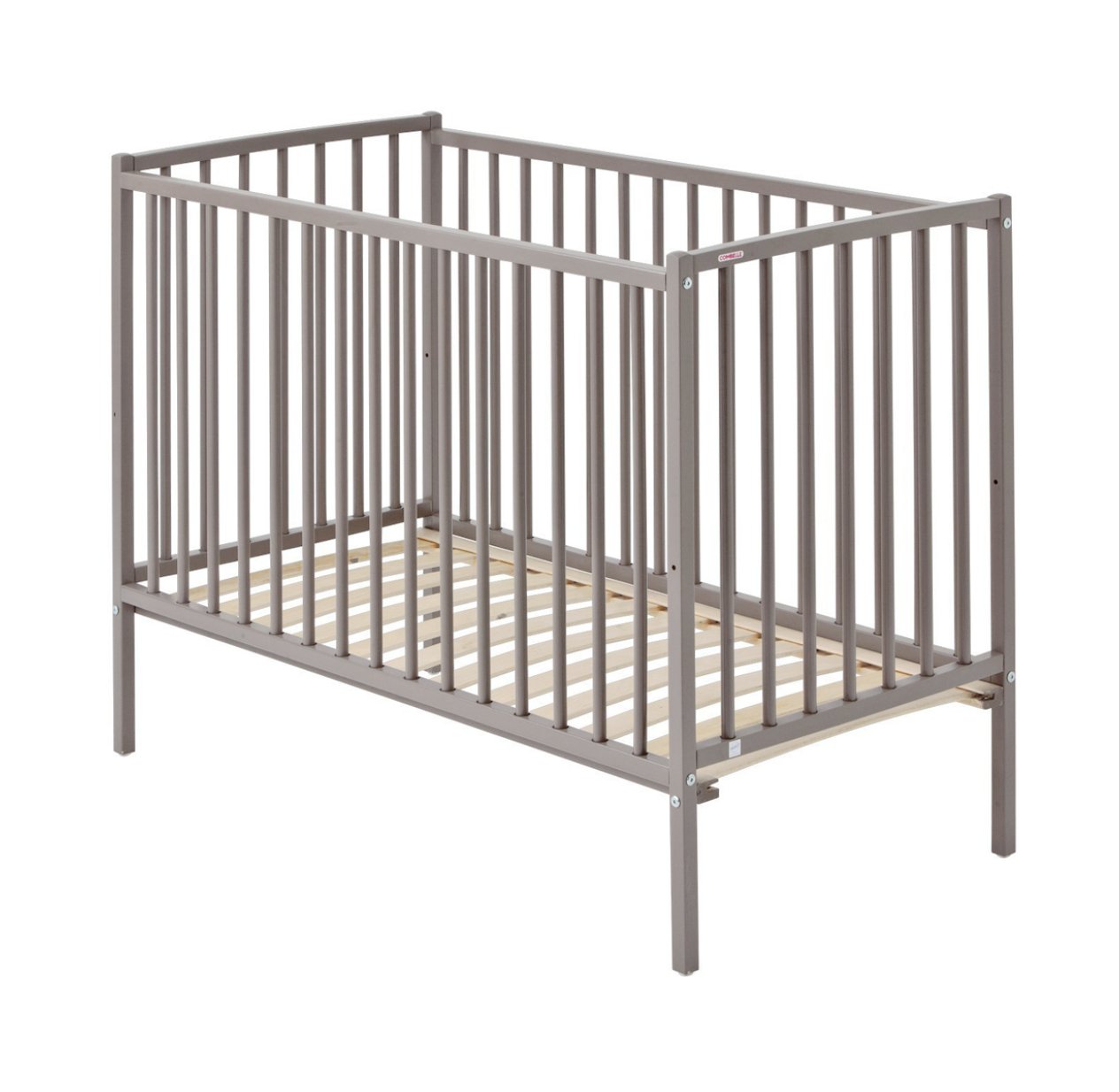 Lit bébé Rémi - Laqué gris clair