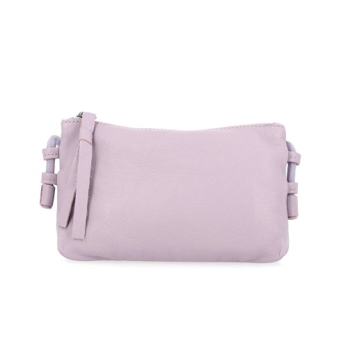 Pochette en cuir - Mauve