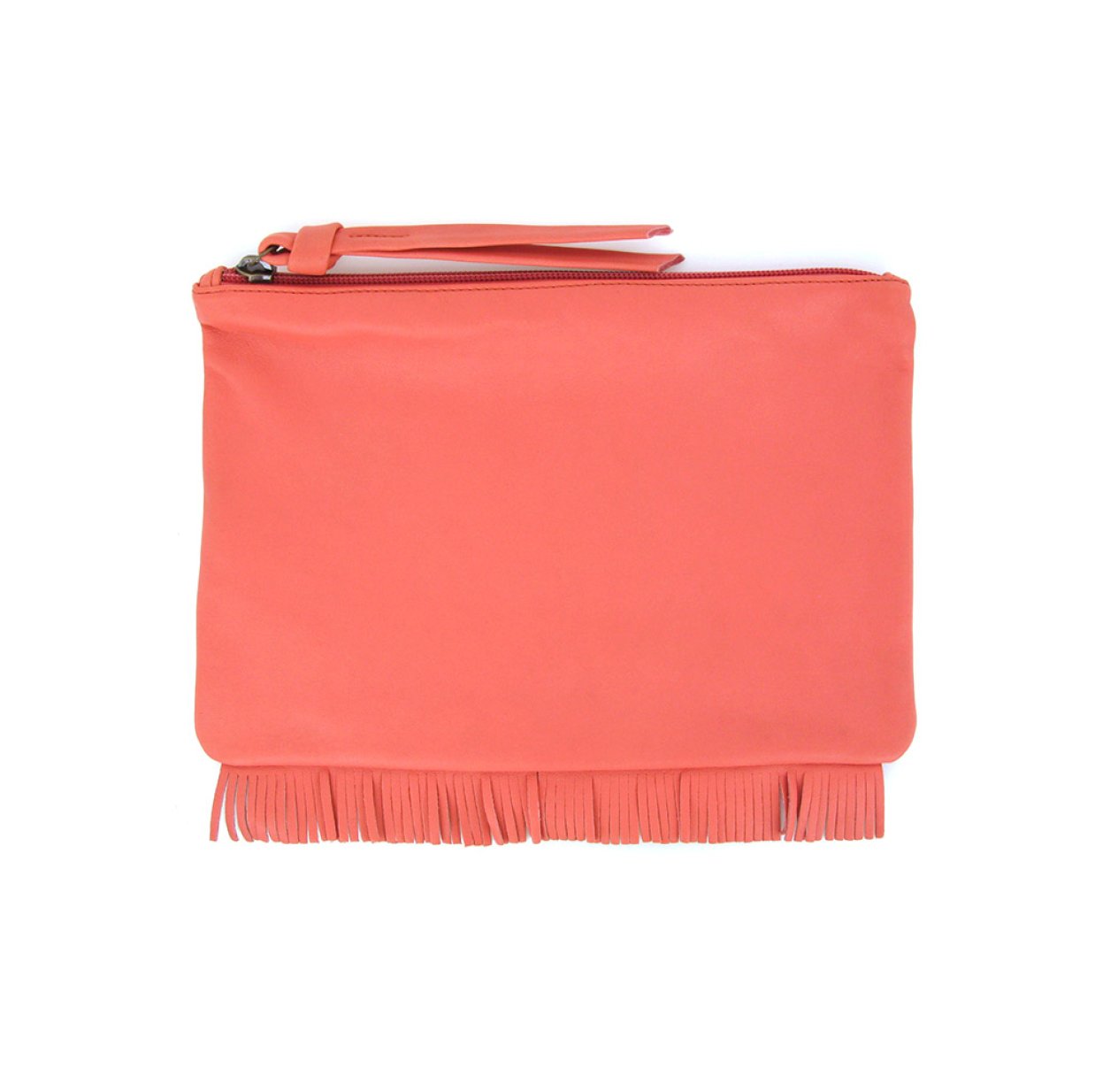 Pochette Zippée - Corail