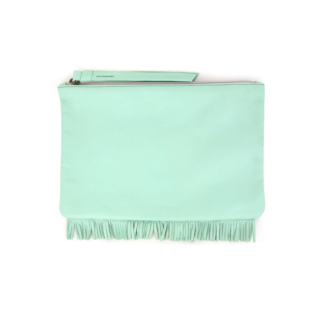 Pochette Zippée Givre - Turquoise