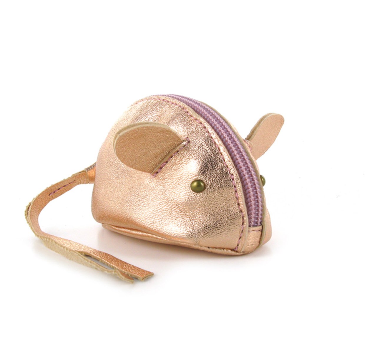 Porte-Monnaie Souris en Cuir Vintage, Petit Bourse et Porte-Monnaie Souris en Cuir Vintage, Petit Bourse et