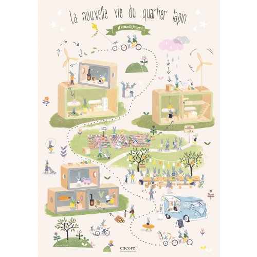Affiche : Le plan du quartier Encore!