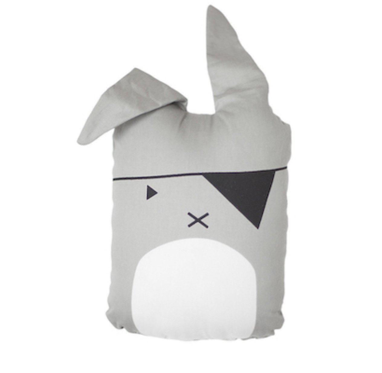 Coussin Pirate Bunny - Gris clair