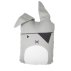 Coussin Pirate Bunny - Gris clair