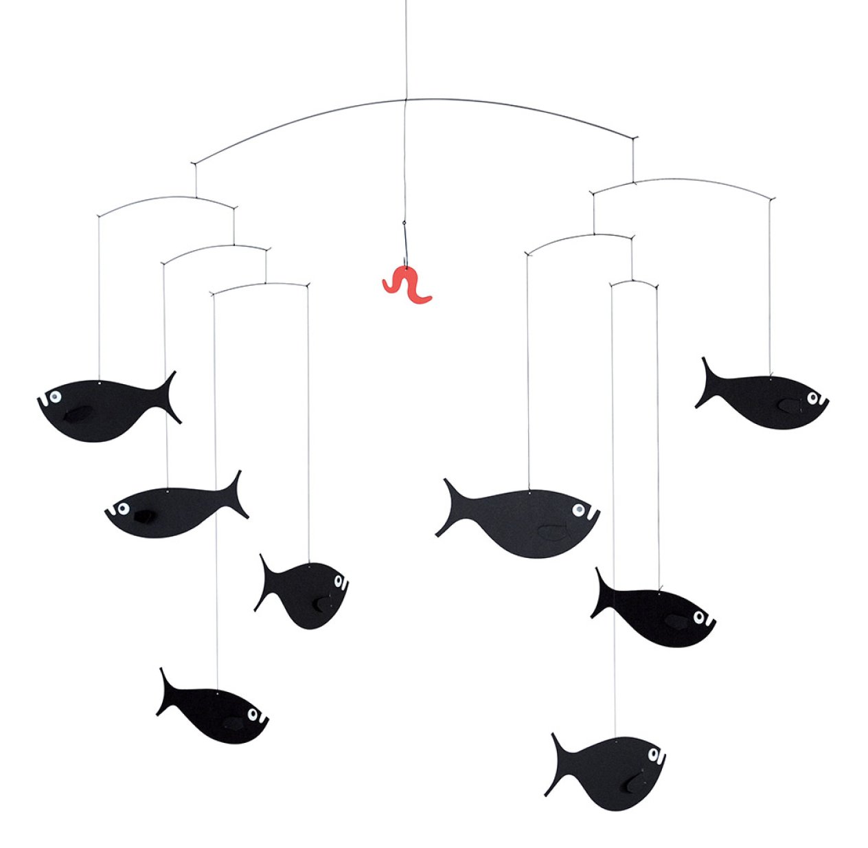 Mobile Banc de Poissons - Noir