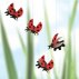 Mobile Coccinelles - Rouge