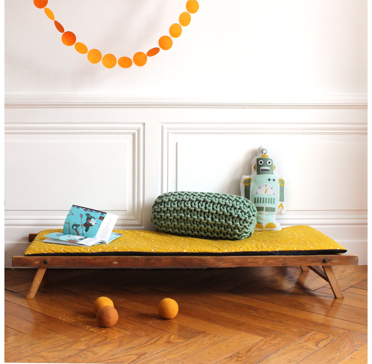 Banquette enfant - Moutarde