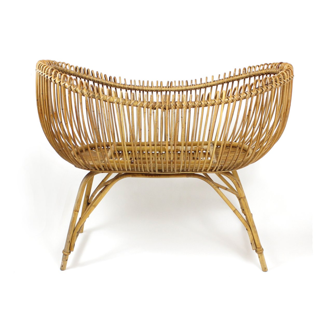 Berceau en rotin à boucles