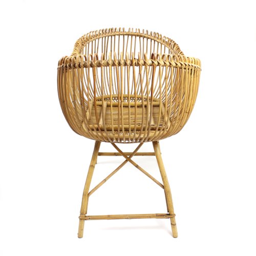 Berceau en rotin à boucles