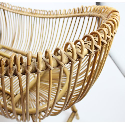 Berceau en rotin à boucles