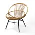 Fauteuil en rotin piétement métal