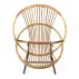 Fauteuil en rotin piétement métal