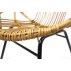 Fauteuil en rotin piétement métal