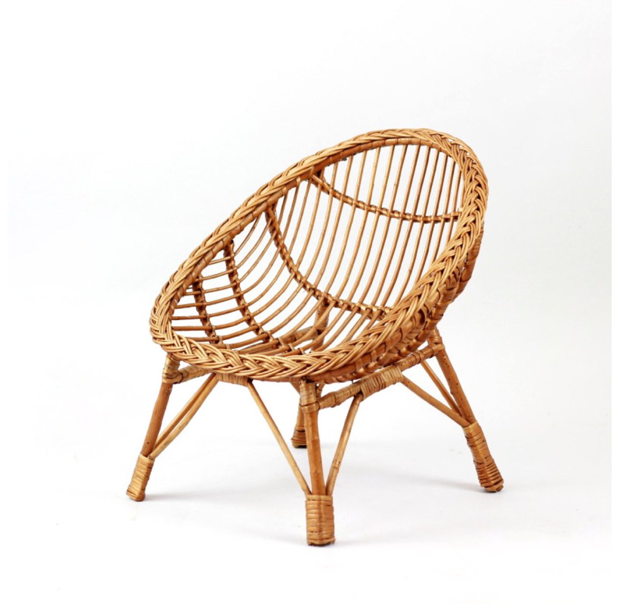 Fauteuil enfant en osier