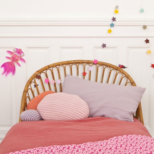 Lit enfant corbeille en rotin