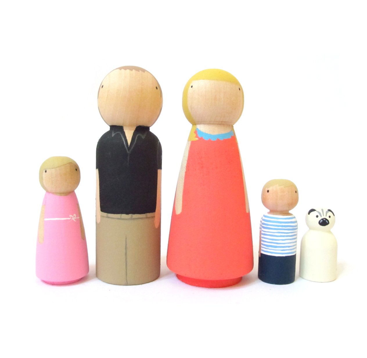 Amsterdam Family - Poupées en bois