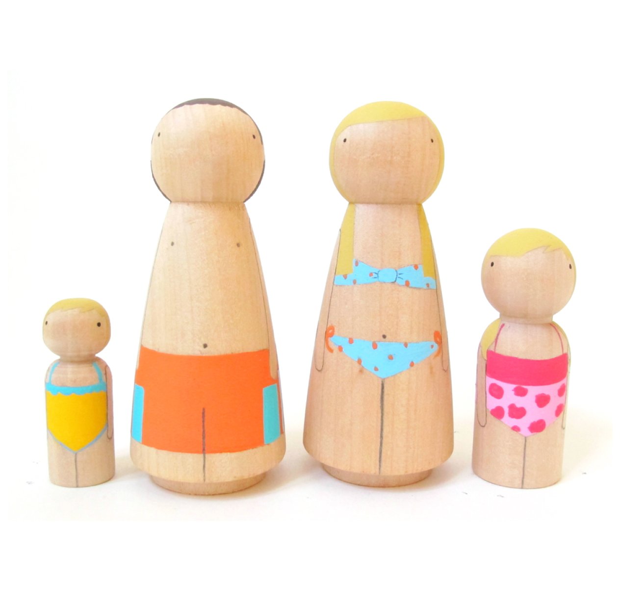 California Family - Poupées en bois