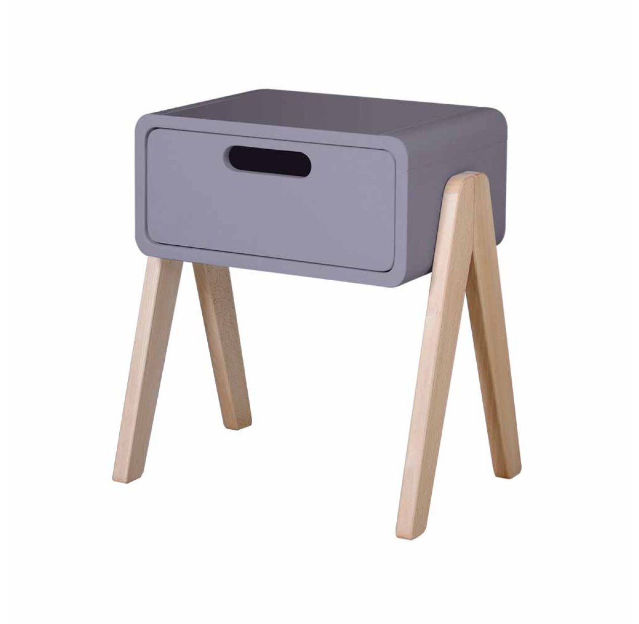 Chevet Petit Robot pieds naturels - Violet