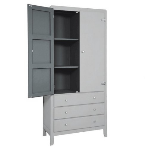 Armoire à 3 temps - Gris clair
