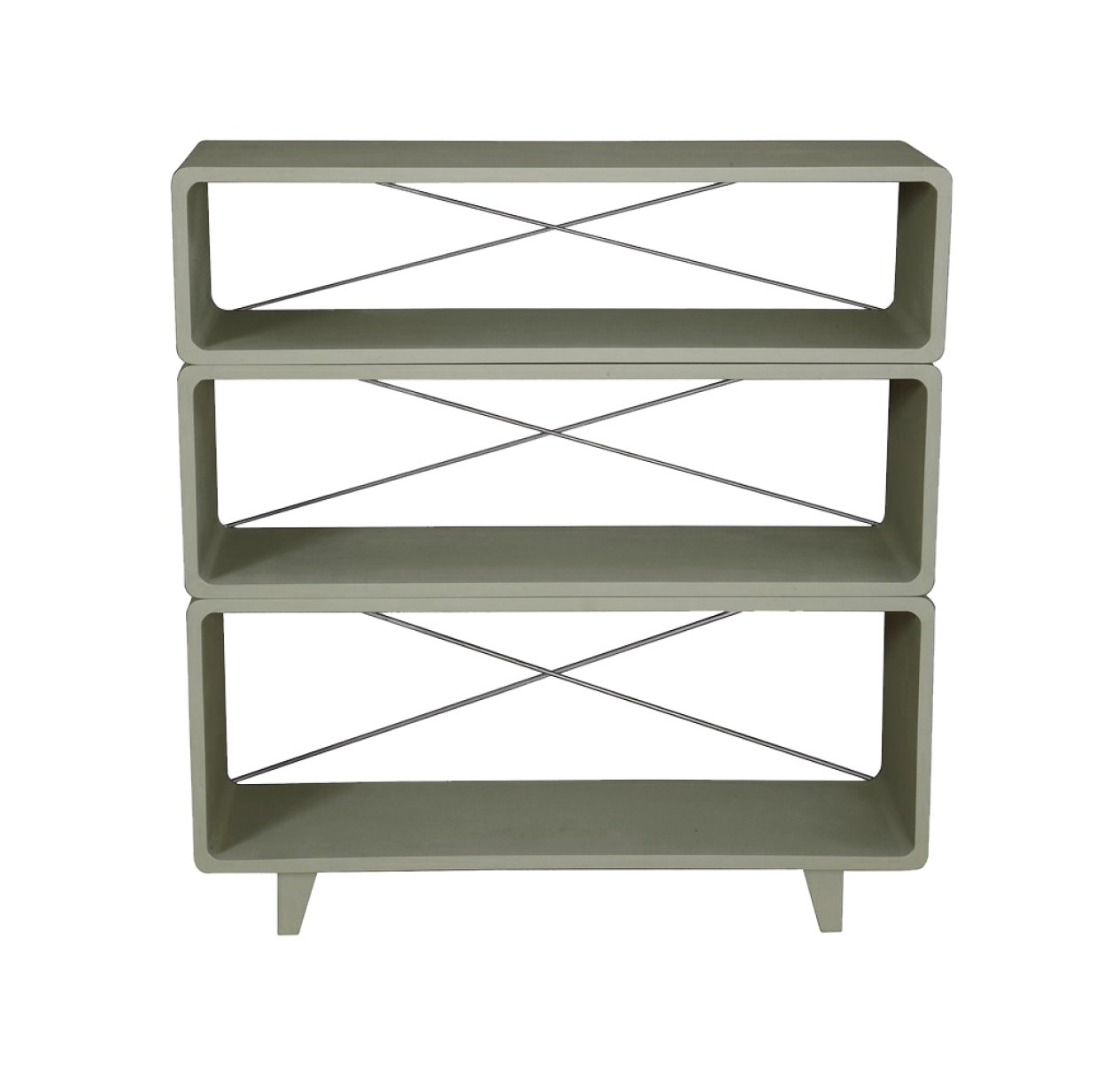 Bibliothèque Millefeuille Vert de Gris