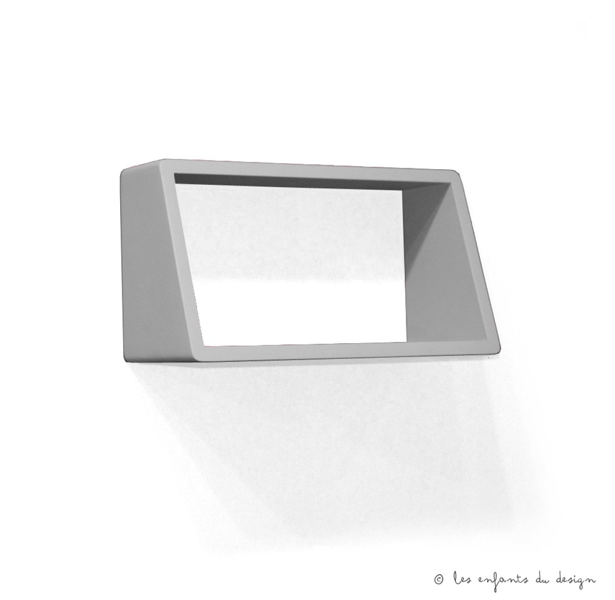 Etagère engagée 45 cm - Gris clair